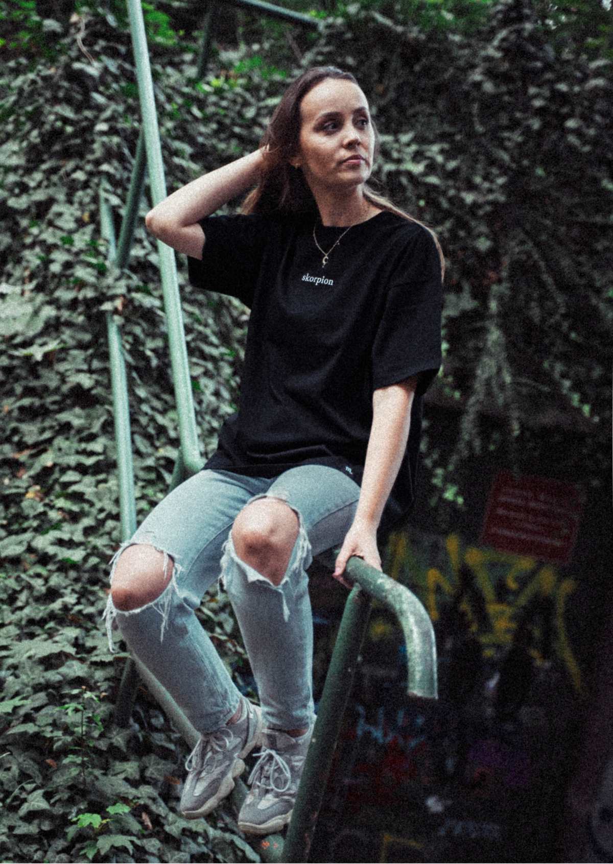 Skorpion T-shirt unisex — Głęboka czerń