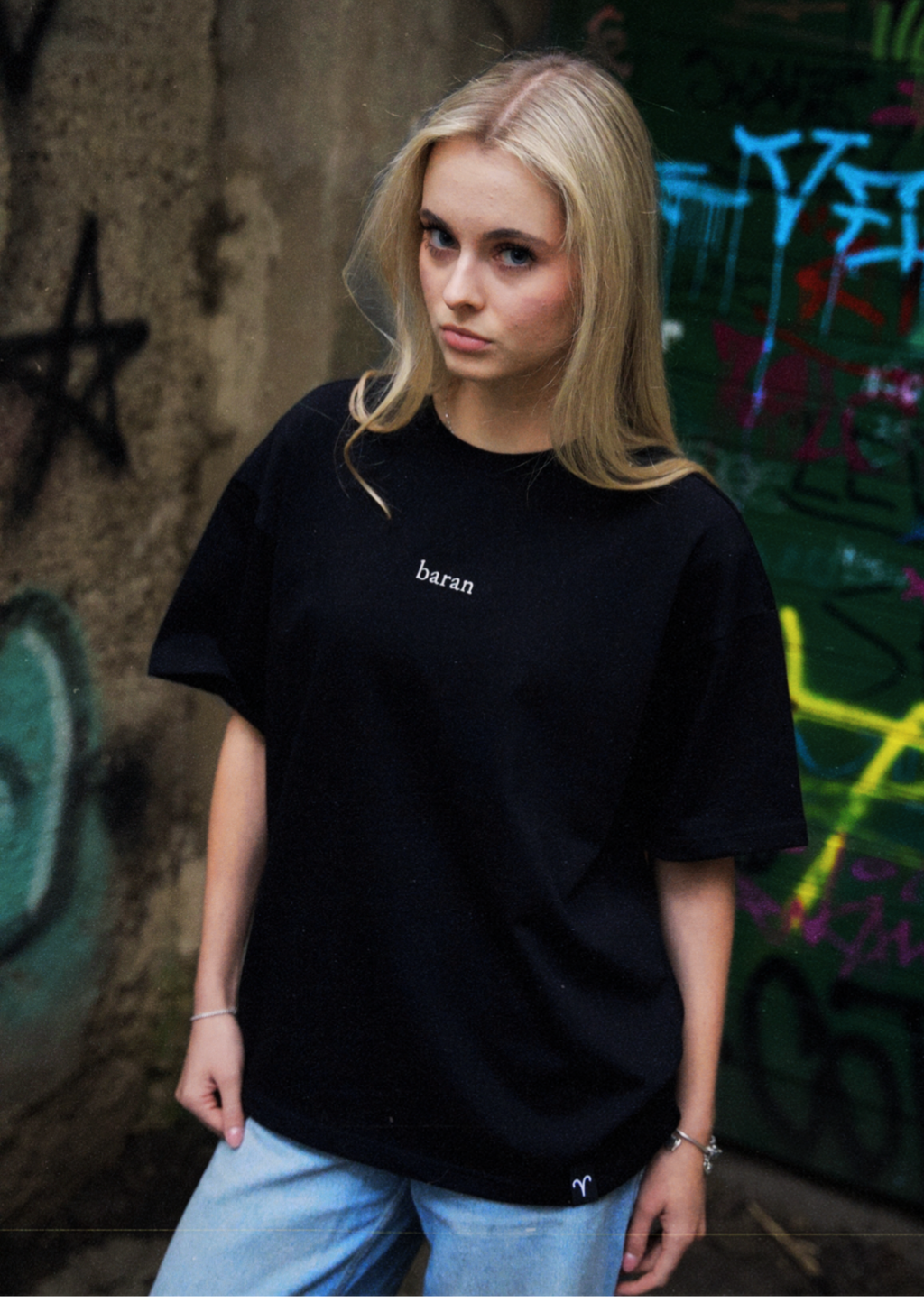 Baran T-shirt — Głęboka czerń