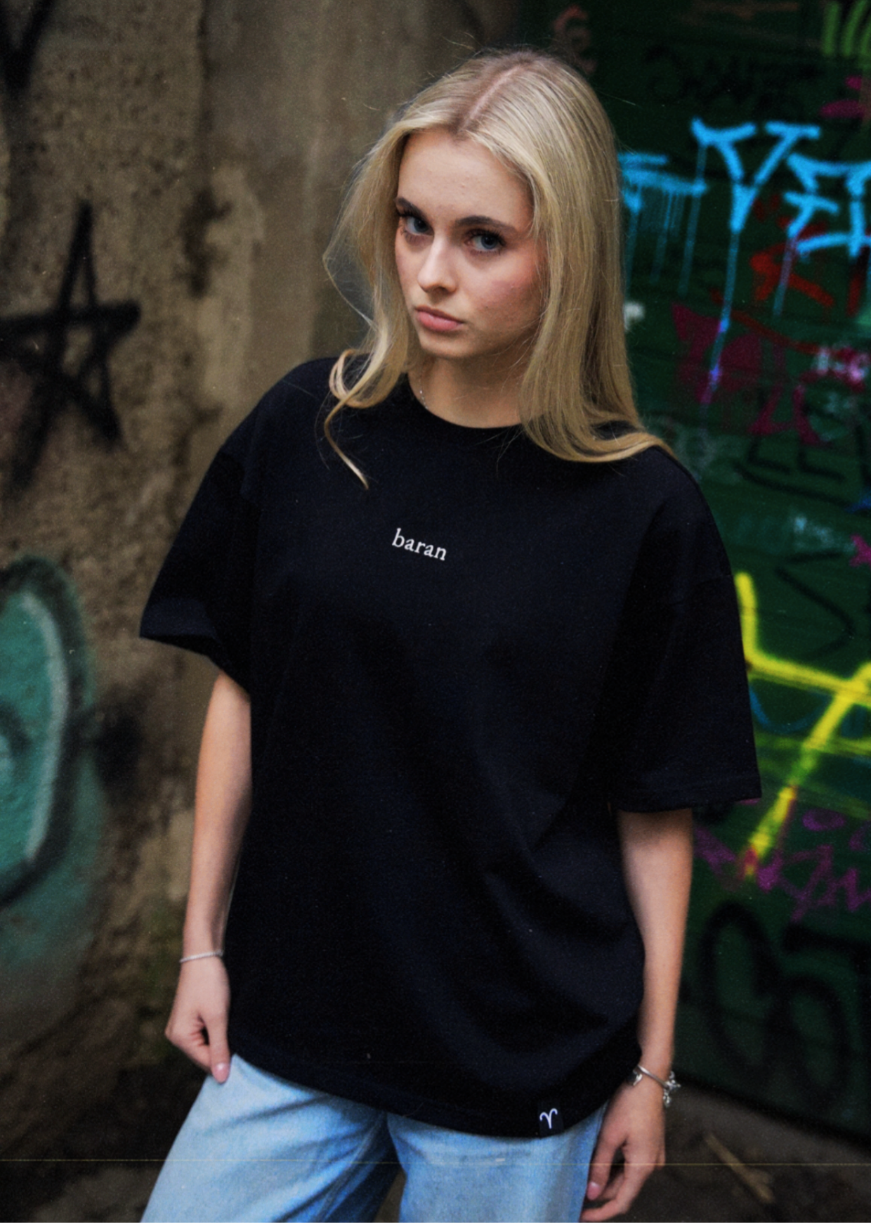 Baran T-shirt — Głęboka czerń