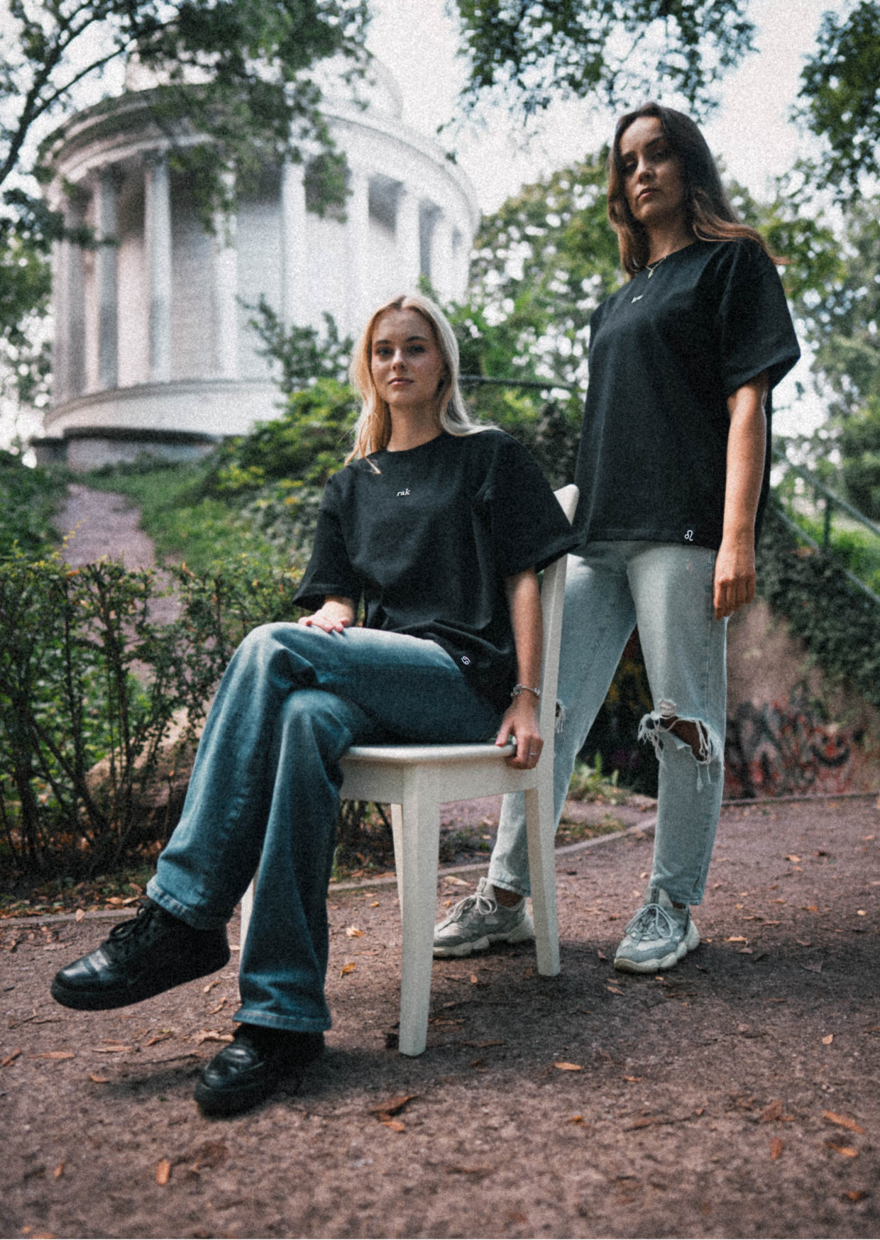 Rak T-shirt — Głęboka czerń