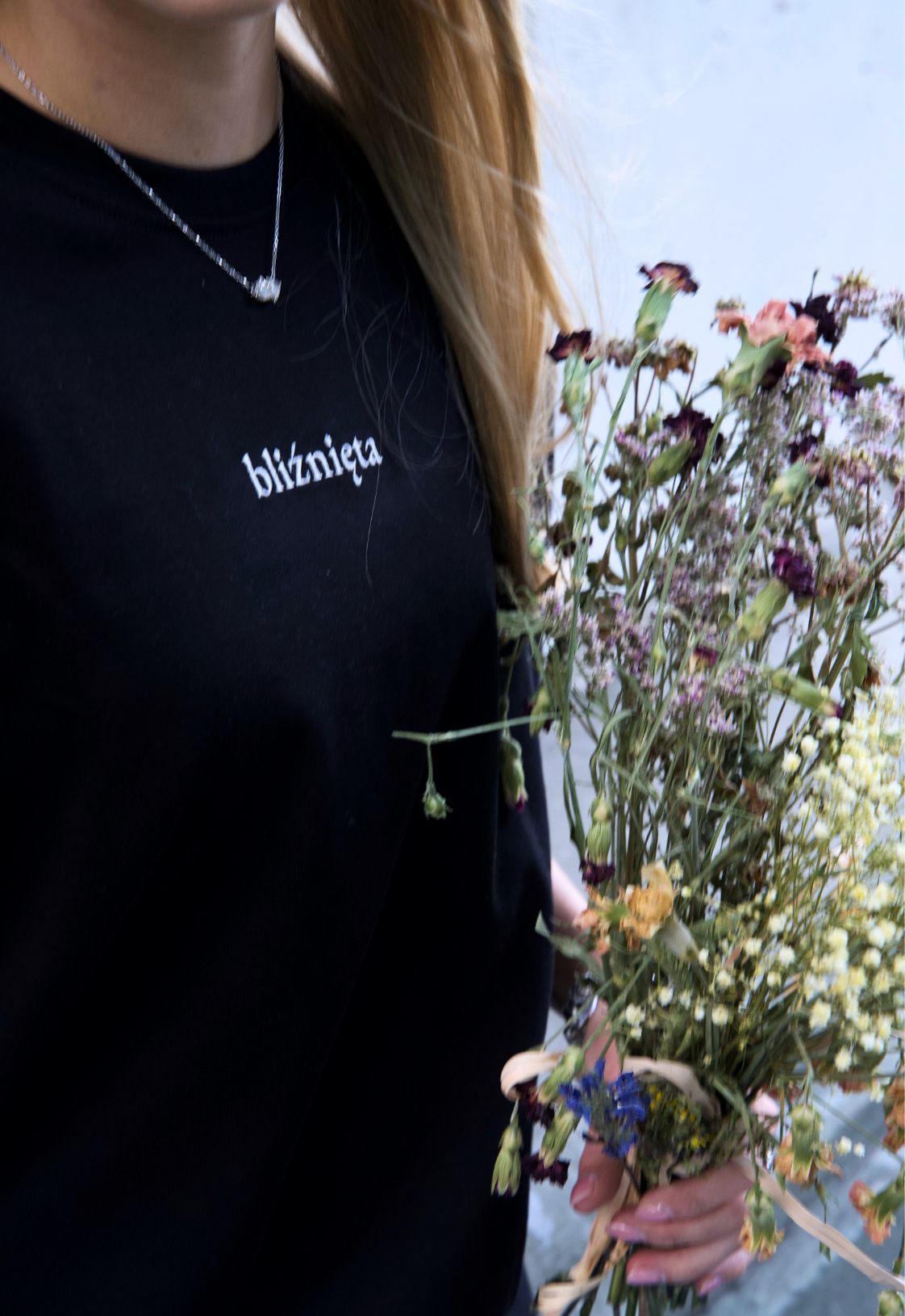 Bliźnięta T-shirt — Głęboka czerń