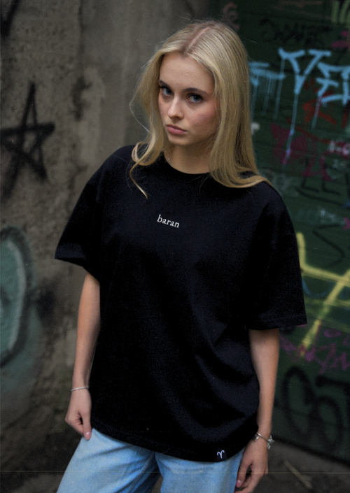 Baran T-shirt — Głęboka czerń