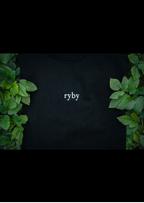 Ryby T-shirt — Głęboka czerń
