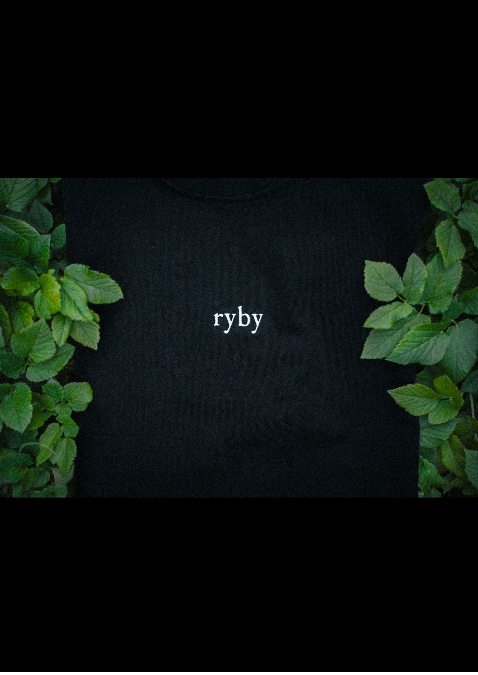 Ryby T-shirt — Głęboka czerń