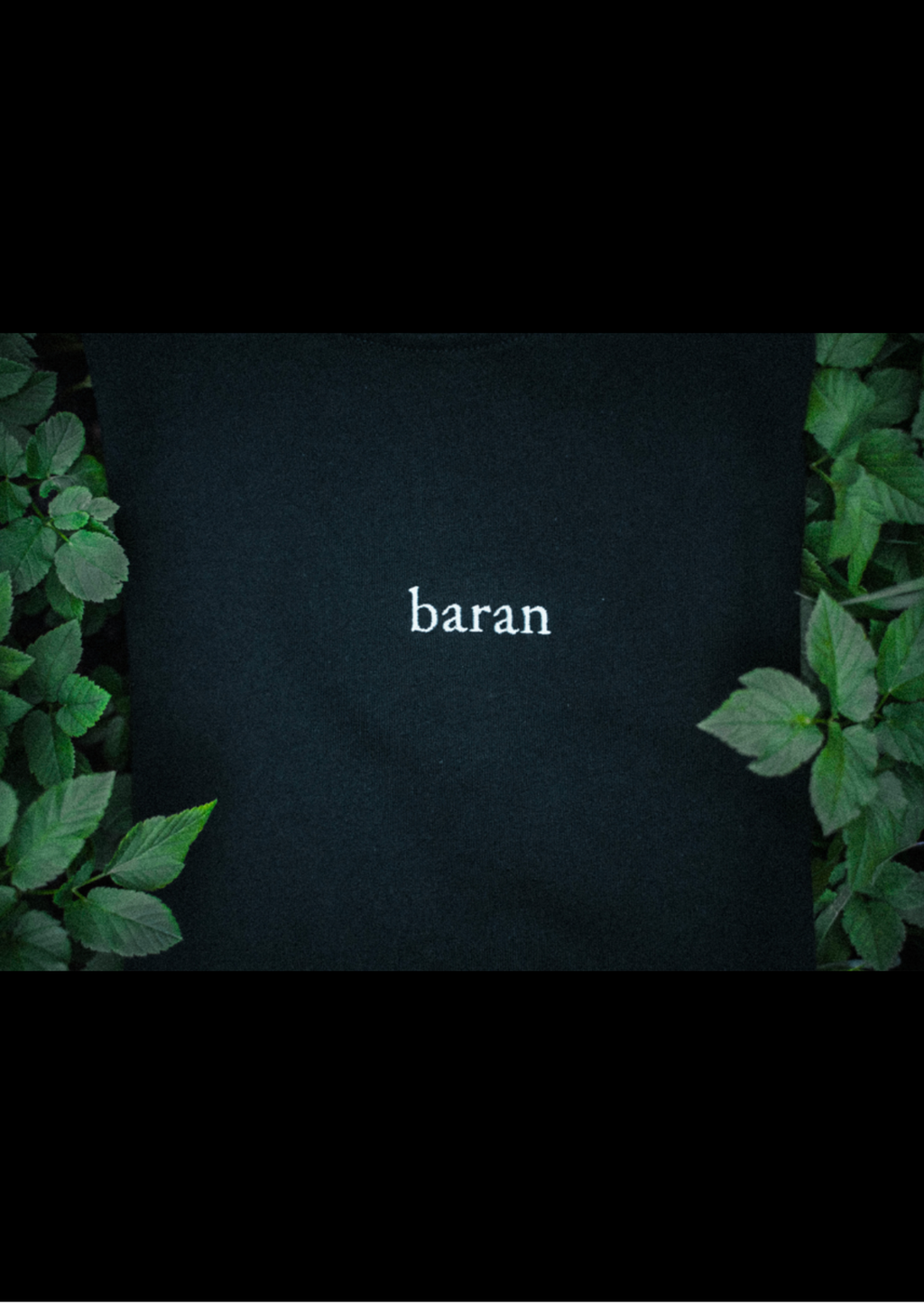 Baran T-shirt — Głęboka czerń