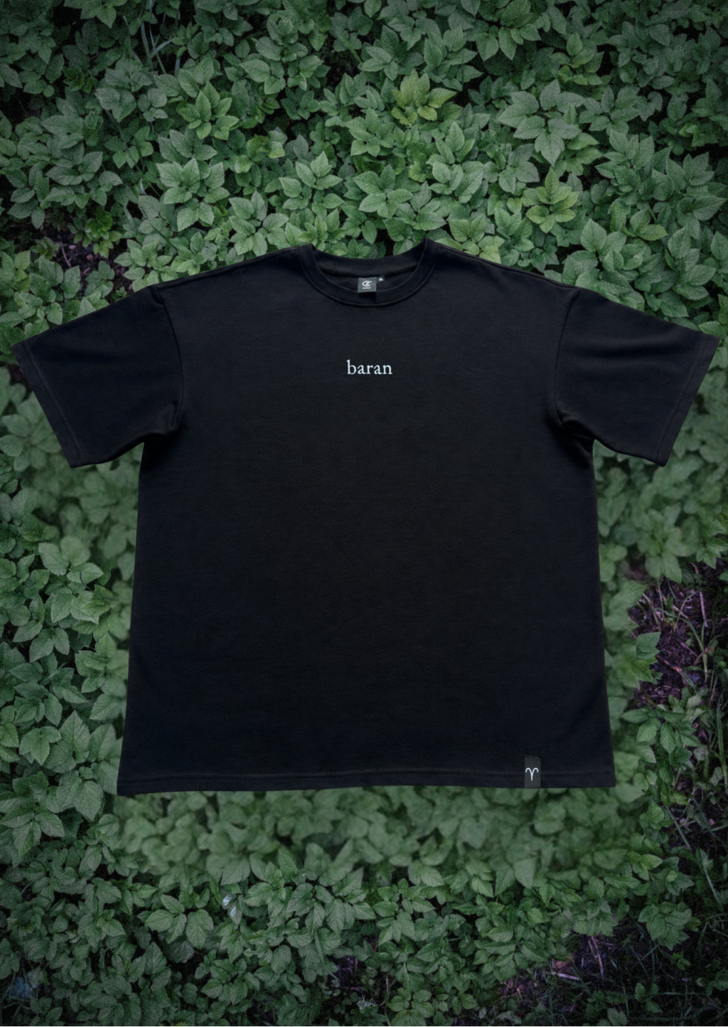 Baran T-shirt — Głęboka czerń
