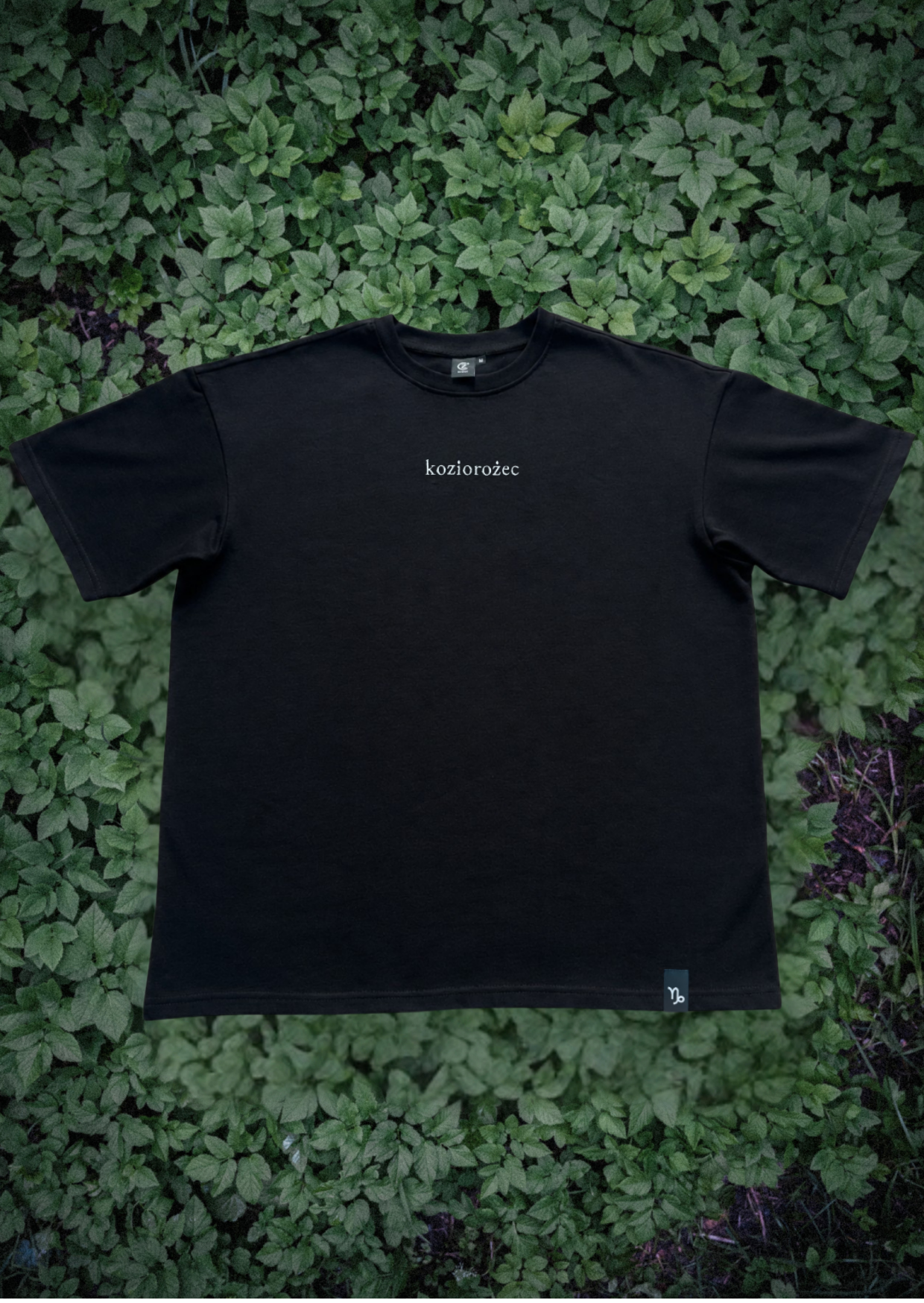 Koziorożec T-shirt — Głęboka czerń