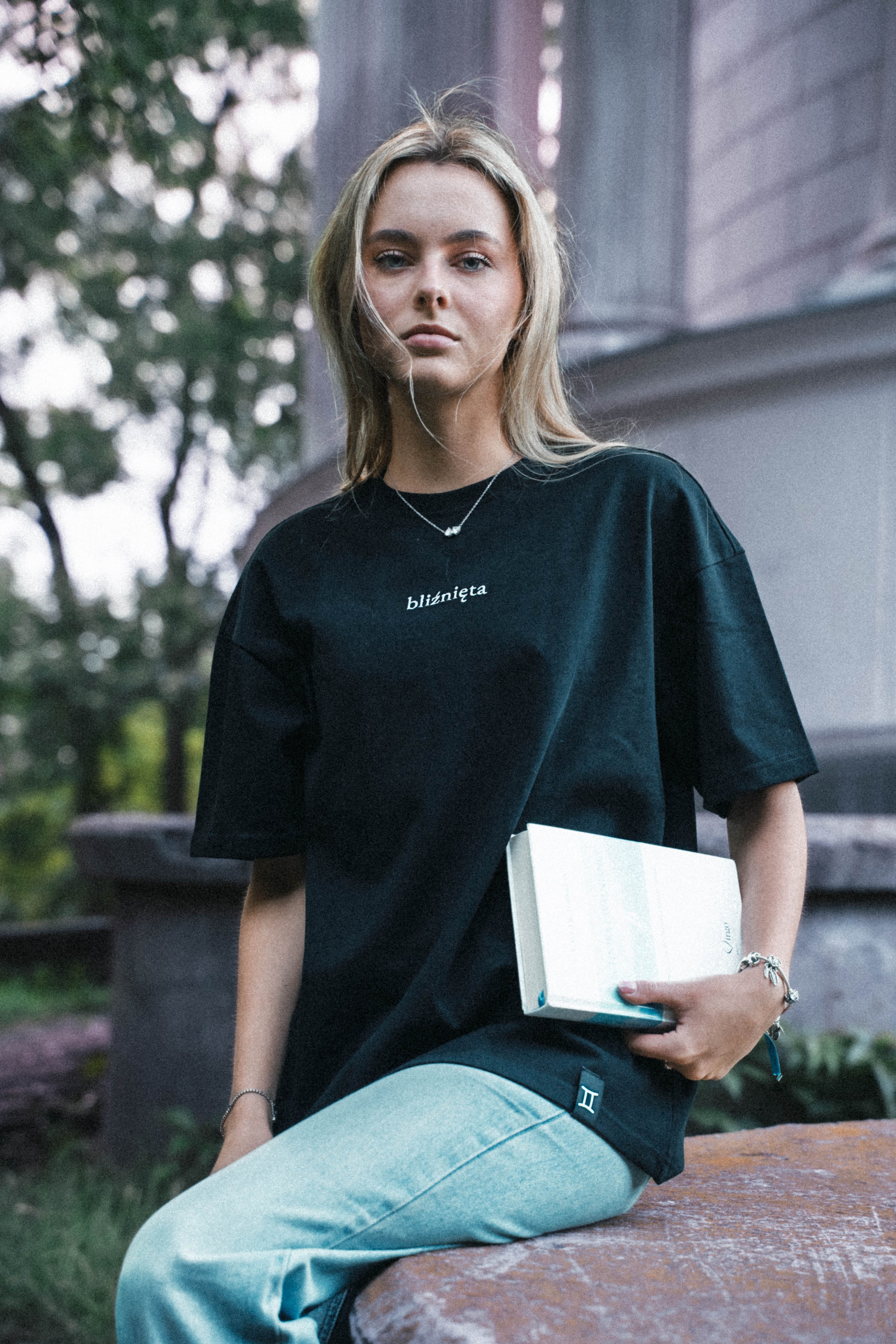 Bliźnięta T-shirt — Głęboka czerń